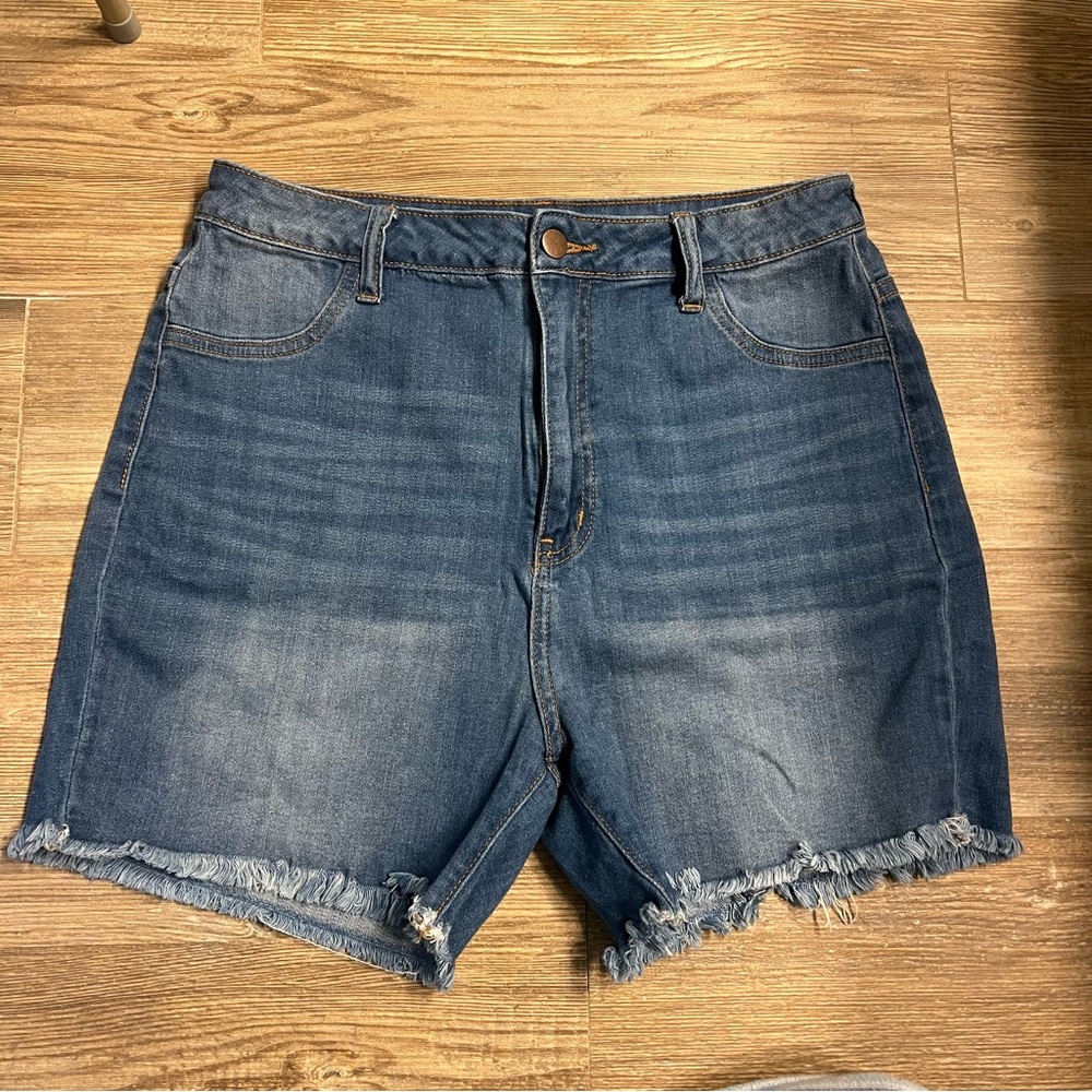 Fashion Nova Blue Denim Shorts